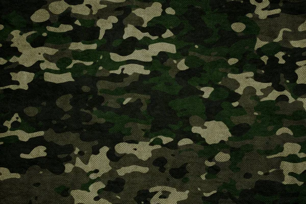 Dark Green Woodland Forest Camouflage Tarp Canvas Wallpaper — Stockfoto