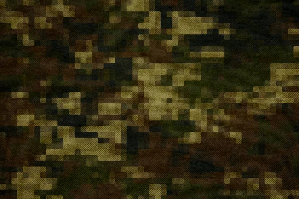 Dark Green Woodland Forest Camouflage Tarp Canvas Wallpaper — 图库照片