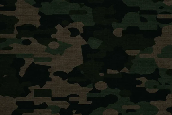 Dark Green Woodland Forest Camouflage Tarp Canvas Wallpaper — 图库照片