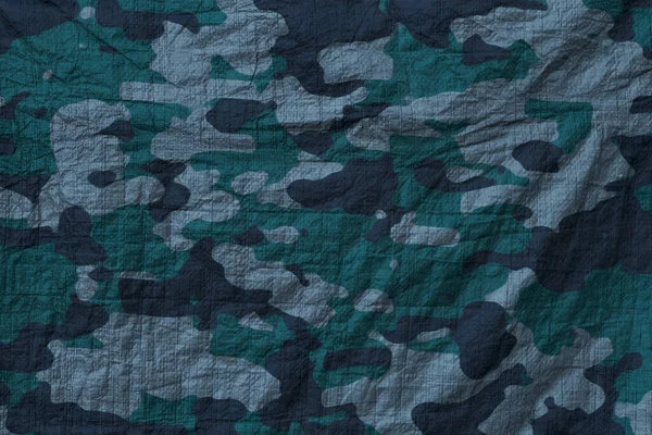 Blue Naval Camouflage Tarp Texture Wallpaper — Foto Stock