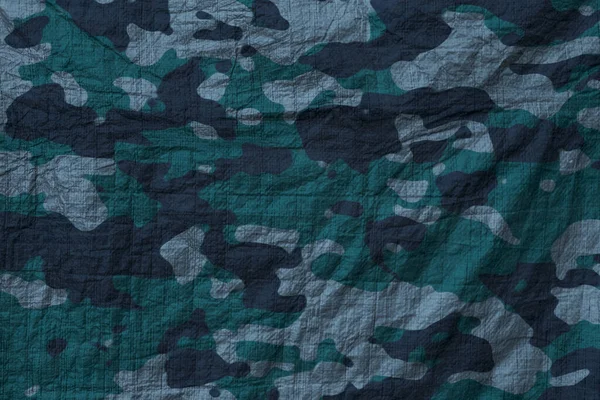 Blue Naval Camouflage Tarp Texture Wallpaper — Foto Stock