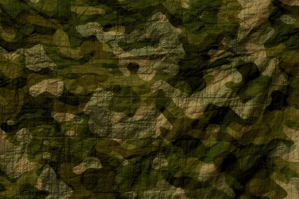 Green Army Camouflage Wallpaper Tarp Texture — Photo