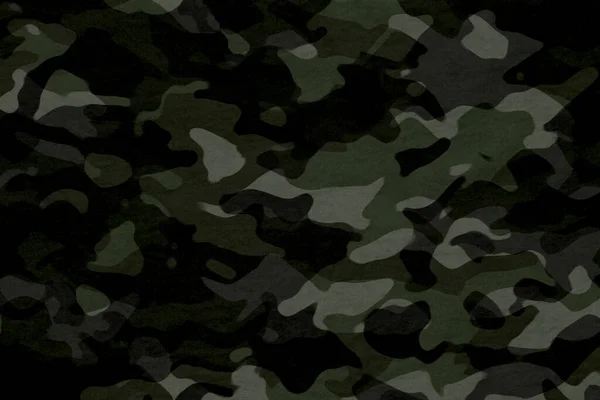 Green Army Camouflage Wallpaper Tarp Texture — 图库照片
