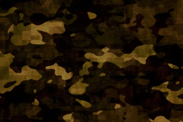 Brown Yellow Desert Camouflage Tarp Texture — Zdjęcie stockowe