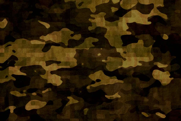 Yellow Desert Sand Army Camouflage Tarp Canvas Texture — 图库照片