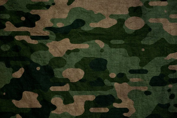 Army Green Woodland Forest Camouflage Tarp Canvas — Fotografia de Stock