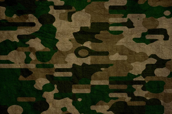Army Green Woodland Forest Camouflage Tarp Canvas — 图库照片