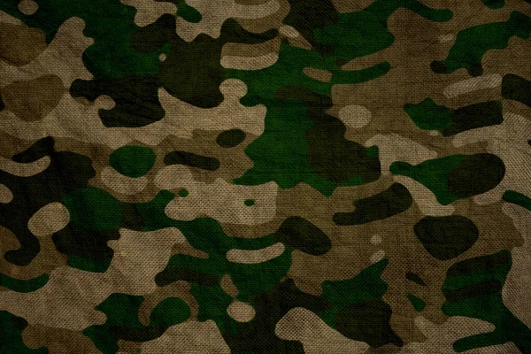 Army Green Woodland Forest Camouflage Tarp Canvas — ストック写真