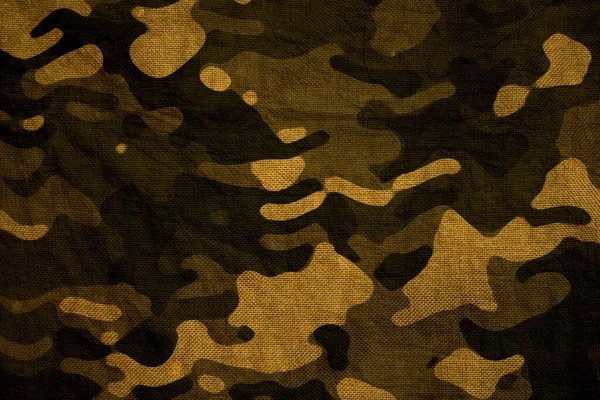 Yellow Desert Sand Army Camouflage Tarp Canvas Texture — Stock fotografie