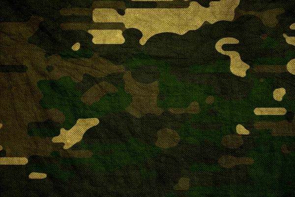 Army Green Woodland Forest Camouflage Tarp Canvas — Stock Photo, Image