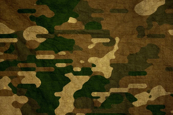 Green Woodland Jungle Forest Army Camouflage Tarp Canvas Texture — Stockfoto