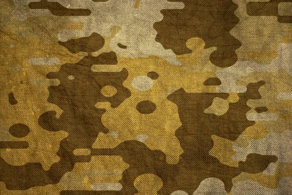 Yellow Desert Sand Army Camouflage Tarp Canvas Texture — Photo