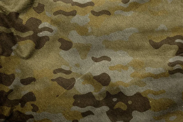 Yellow Desert Sand Army Camouflage Tarp Canvas Texture — Stockfoto