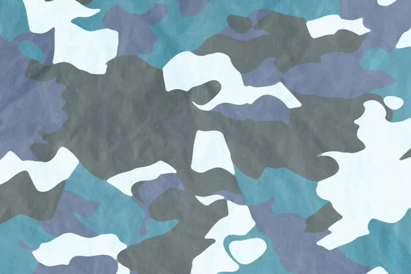 Blue Arctic Navy Camouflage Army Tarp Canvas Texture — Foto Stock