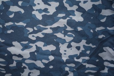 blue arctic navy military camouflage fabric texture