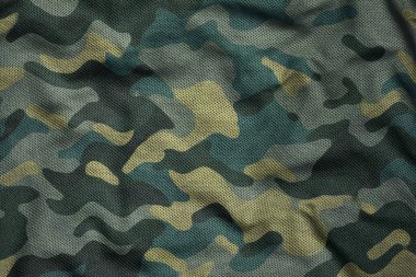military camouflage jersey fabric texture