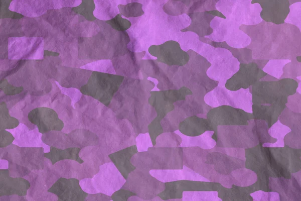 Purple Military Camouflage Fabric Texture — 图库照片