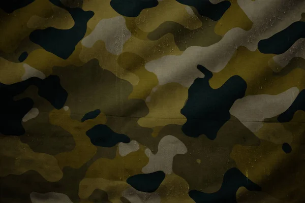 Moodland Forest Army Camouflage Tarp Canvas Texture — Fotografia de Stock