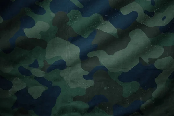 Blue Arctic Navy Camouflage Army Tarp Canvas Texture —  Fotos de Stock