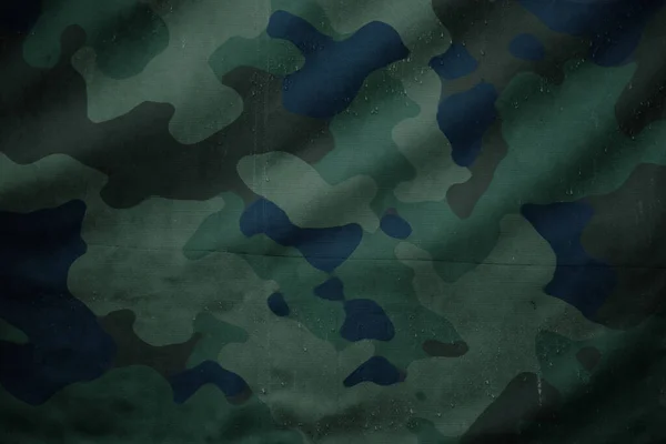 Blue Arctic Navy Camouflage Army Tarp Canvas Texture — Stock fotografie