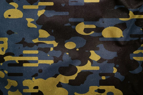 Blue Arctic Navy Camouflage Army Tarp Canvas Texture — Fotografia de Stock