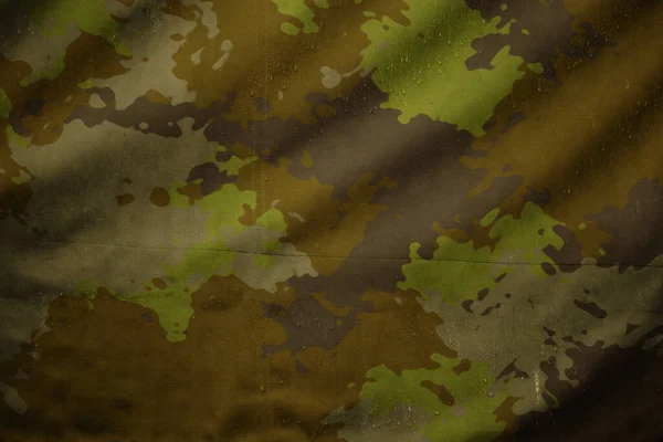 Moodland Forest Army Camouflage Tarp Canvas Texture — 图库照片