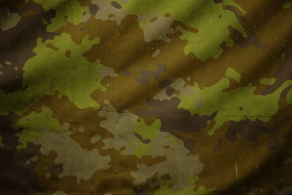 Moodland Forest Army Camouflage Tarp Canvas Texture —  Fotos de Stock