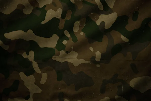 Moodland Forest Army Camouflage Tarp Canvas Texture — ストック写真