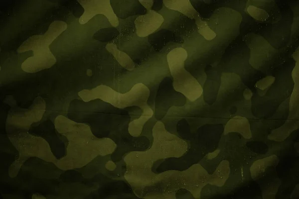 Woodland Military Camouflage Tarp Canvas Texture — Foto Stock