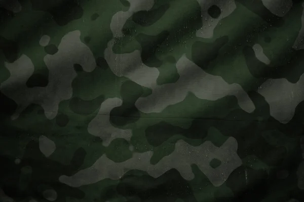 Woodland Military Camouflage Tarp Canvas Texture — Zdjęcie stockowe