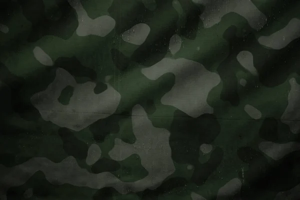 Woodland Military Camouflage Tarp Canvas Texture — Foto de Stock