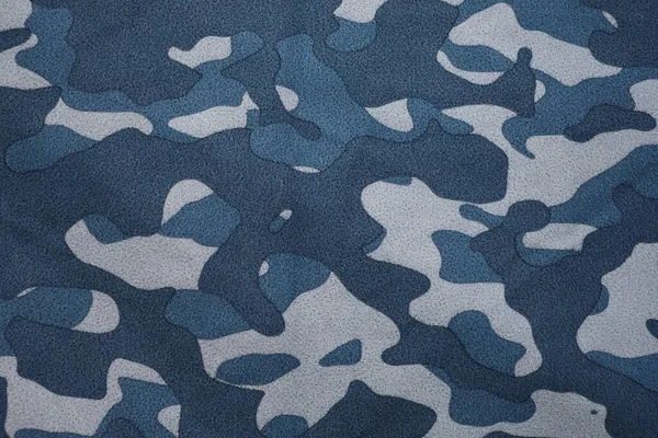 Blue Arctic Navy Camouflage Fabric — Zdjęcie stockowe