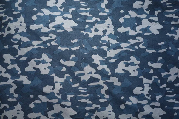 Blue Arctic Navy Camouflage Fabric — 스톡 사진