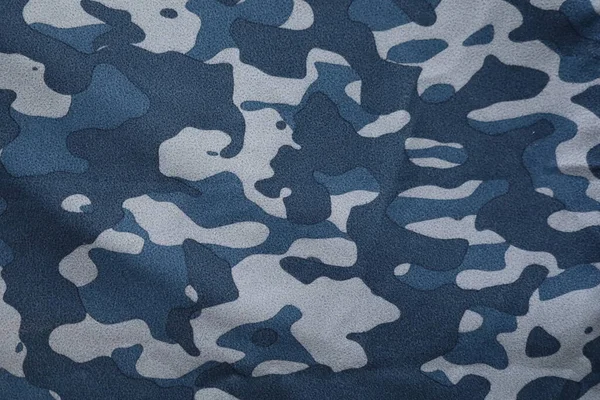 blue arctic navy camouflage fabric