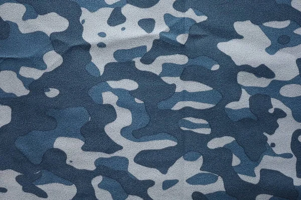 blue arctic navy camouflage fabric