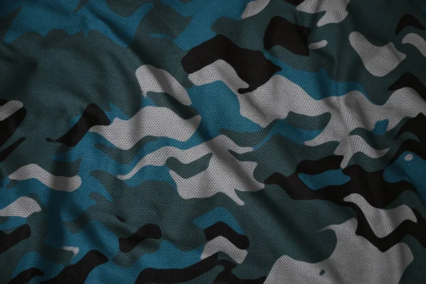 blue navy army camouflage synthetic fabric texture
