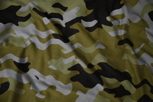 army camouflage synthetic fabric texture yellow