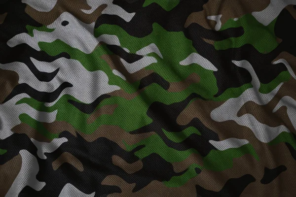 Army Colorful Camouflage Jersey Fabric Texture — Stok fotoğraf