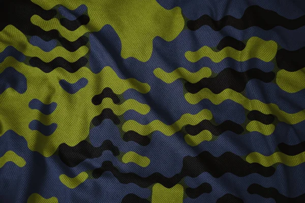 Army Colorful Camouflage Jersey Fabric Texture — Foto de Stock