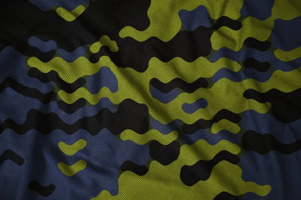 Army Colorful Camouflage Jersey Fabric Texture — Stok fotoğraf