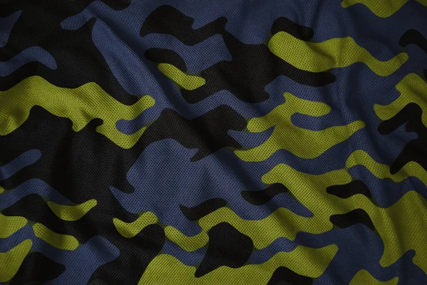 Army Colorful Camouflage Jersey Fabric Texture — Stok fotoğraf