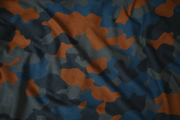 Colorful Jersey Camouflage Army Fabric Texture — 스톡 사진
