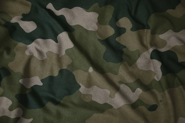 Army Camouflage Jersy Fabric Texture — Fotografia de Stock