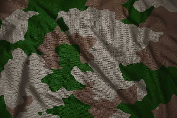 Army Camouflage Jersy Fabric Texture — Stok Foto