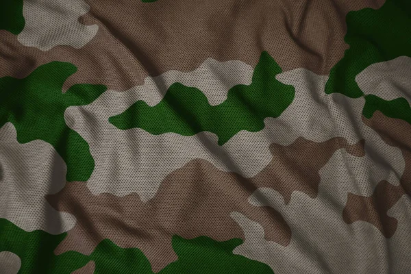 Army Camouflage Jersy Fabric Texture — Stock Photo, Image