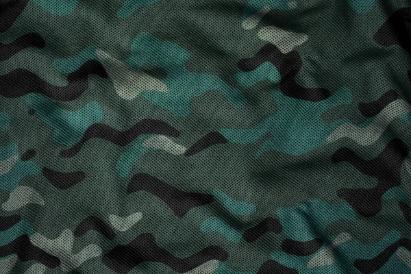 Army Camouflage Jersy Fabric Texture — Photo