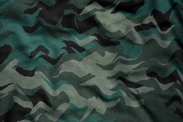 Army Camouflage Jersy Fabric Texture — Zdjęcie stockowe