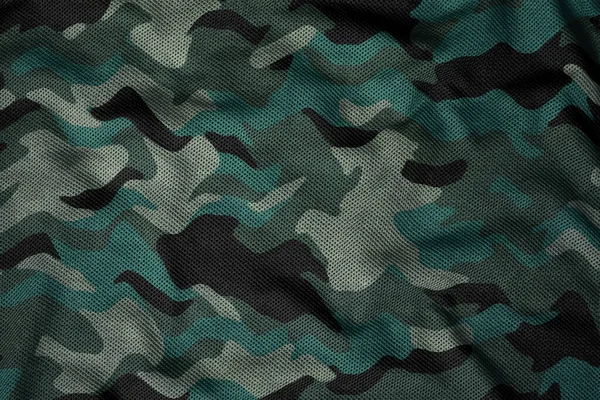 Military Camouflage Jersey Fabric Texture — Foto Stock