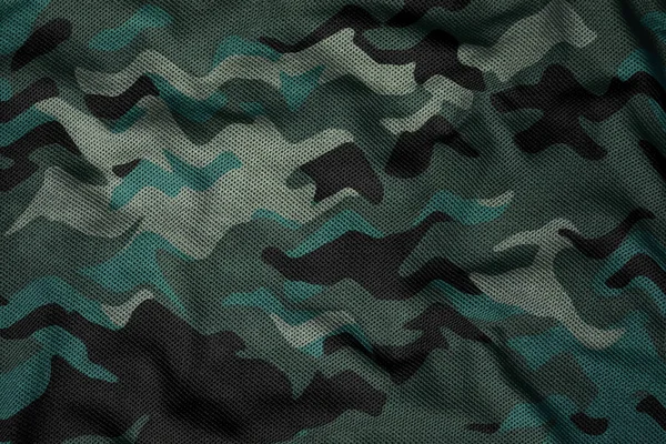 Military Camouflage Jersey Fabric Texture — Photo