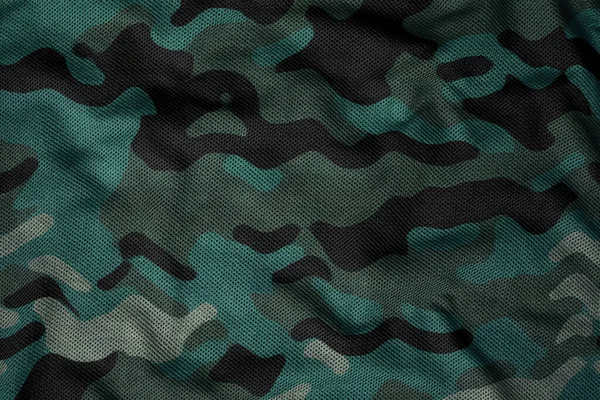 Military Camouflage Jersey Fabric Texture — Fotografia de Stock